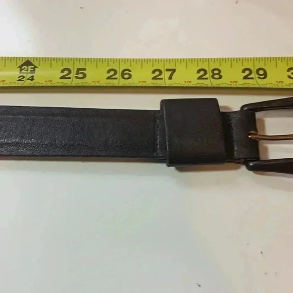 Renaissance brown leather belt with leather buckle  Size XS - Picture 11 of 13
